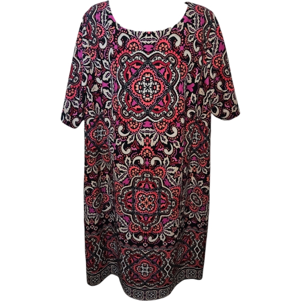 Eliza J Multi-Color Paisley Printed Dress
